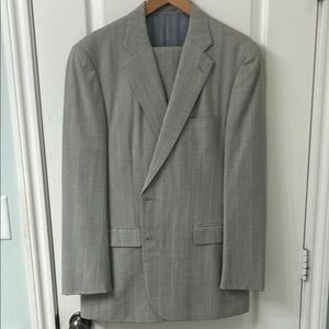 Macy's Gray Suits Classic Business Style
